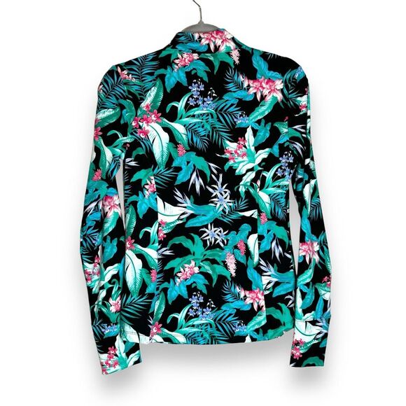 Tommy Bahama Printed L/S  1/4 Zip Neck Knit UPF 50 Golf Top Size S - Picture 3 of 6